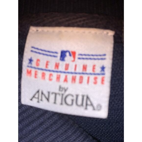 Seattle Mariners Polo Men's Sz Large Antigua Navy Blue Baseball Mens Shirt Top - Picture 5 of 9